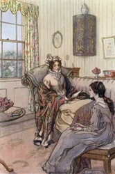 Illustration for Wives and Daughters by Mrs Gaskell